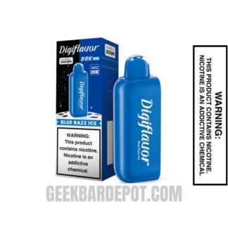 BlueRazzIceDigiflavorBRK20KPODDisposableVapewithpackagebox BlueRazzIceDigiflavorBRK20KPODDisposableVapewithpackagebox