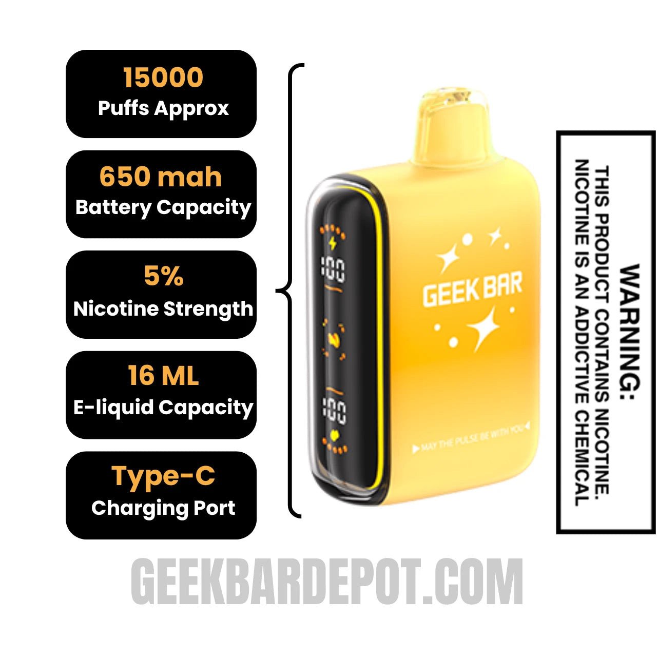 PineappleSaversGeekBarPulseSaversEditionVapeSpecifications