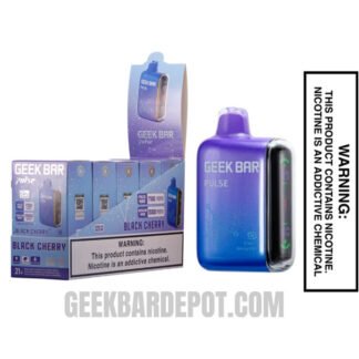 Pisces Black Cherry Geek Bar Pulse Vape With Bundle Pack Pisces Black Cherry Geek Bar Pulse Vape With Bundle Pack